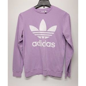 Adidas Teens Juniors Size XL Pullover Sweater Purple With Logo On The Front
